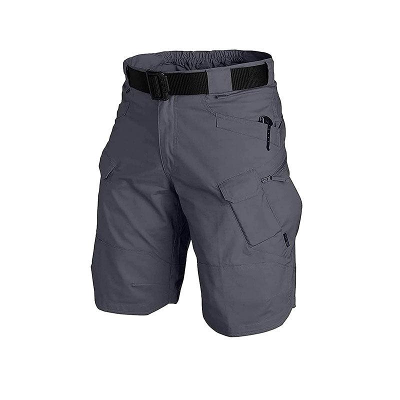 Lighteme Short tactique pour homme 11" Imperméable Randonnée Pêche Respirant Séchage rapide Short cargo court (SANS ceinture) 