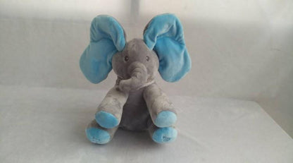 Éléphant en peluche animé Lighteme Peek-a-Boo, parlant et chantant