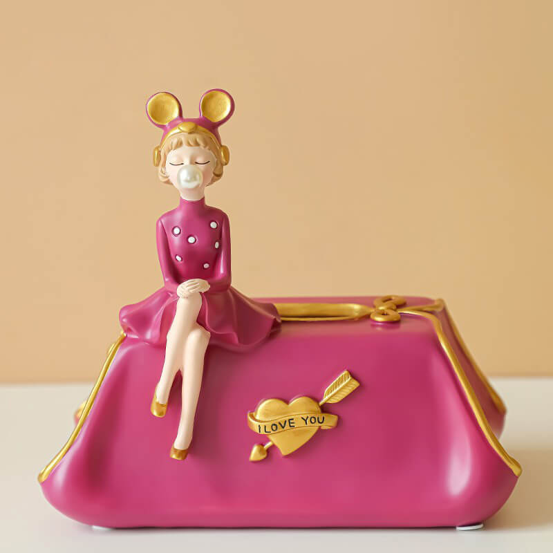 Lighteme Elegante Taschentuchbox „Bubble Girl“