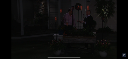 Lot de 2 lampes torches solaires Tiki à LED en céramique Lighteme, lumières scintillantes, couleur : blanc