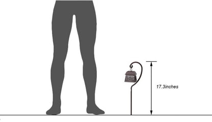 Lighteme 22 Zoll hängende Solarleuchten, Mehrzweck-Schäferhaken, 4er-Pack