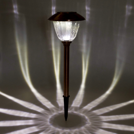 Lot de 10 lampes solaires LED Lighteme pour allées d'extérieur, 15 lumens, acier inoxydable 