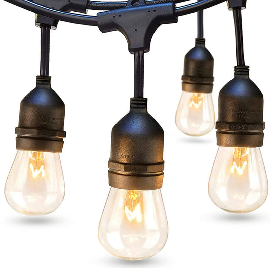 Guirlande lumineuse LED d'extérieur Lighteme de 7,3 m, étanche, à suspendre, à intensité variable, ampoules Edison vintage 2 W