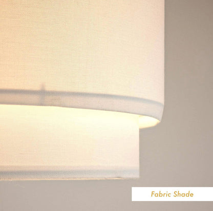 Lampadaire Lighteme Arc avec tambour suspendu unique - Arching Over The Couch 