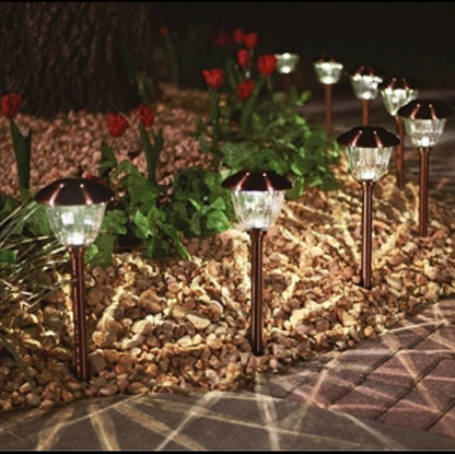 Lampes solaires LED Lighteme pour allées, nouveau modèle, lot de 8 