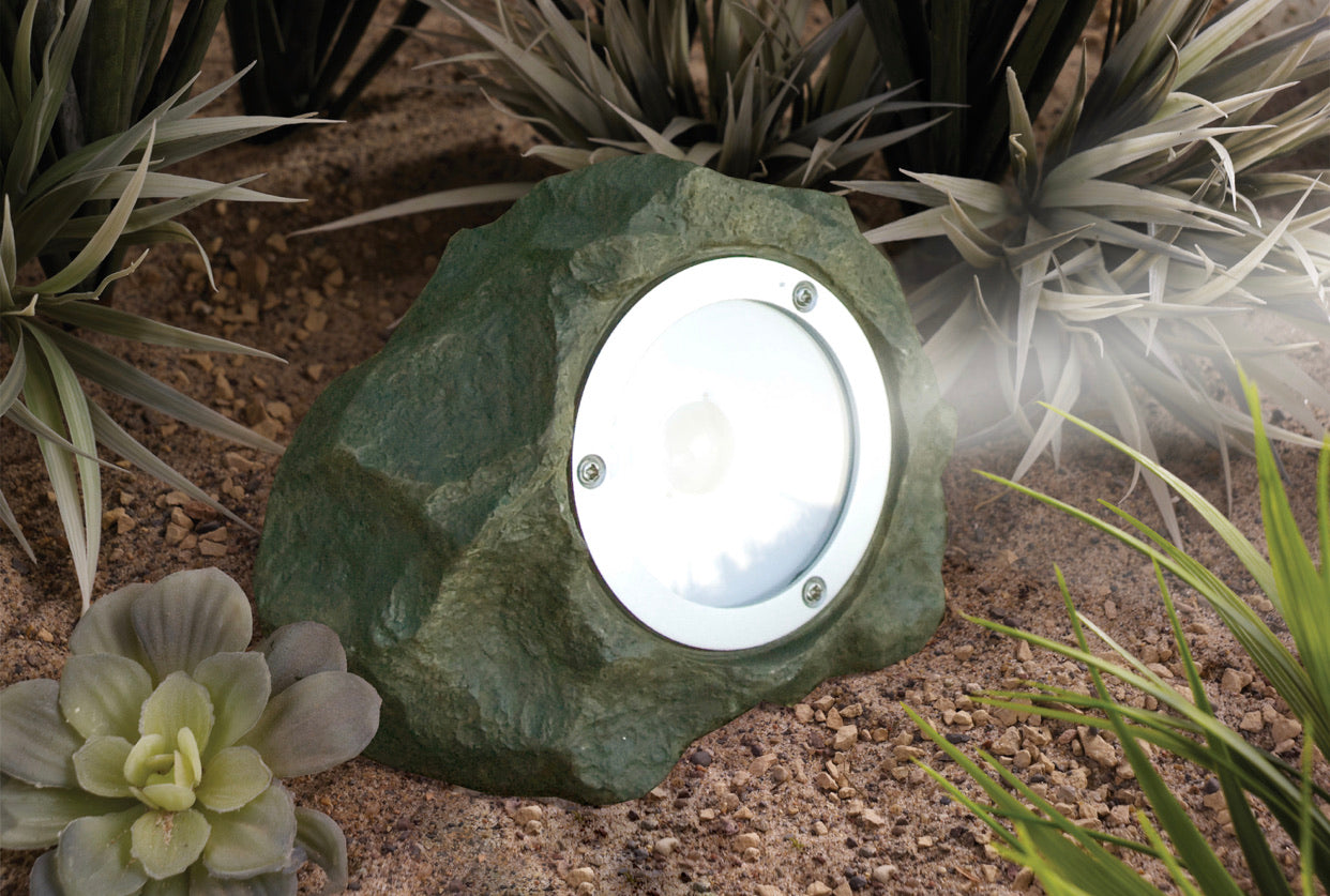 Lighteme 4Pack Outdoor Solar Powered Rock Spotlight Walkway LED Garden Path