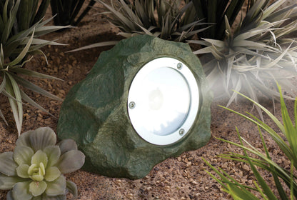 Lighteme 4Pack Outdoor Solar Powered Rock Spotlight Walkway LED Garden Path