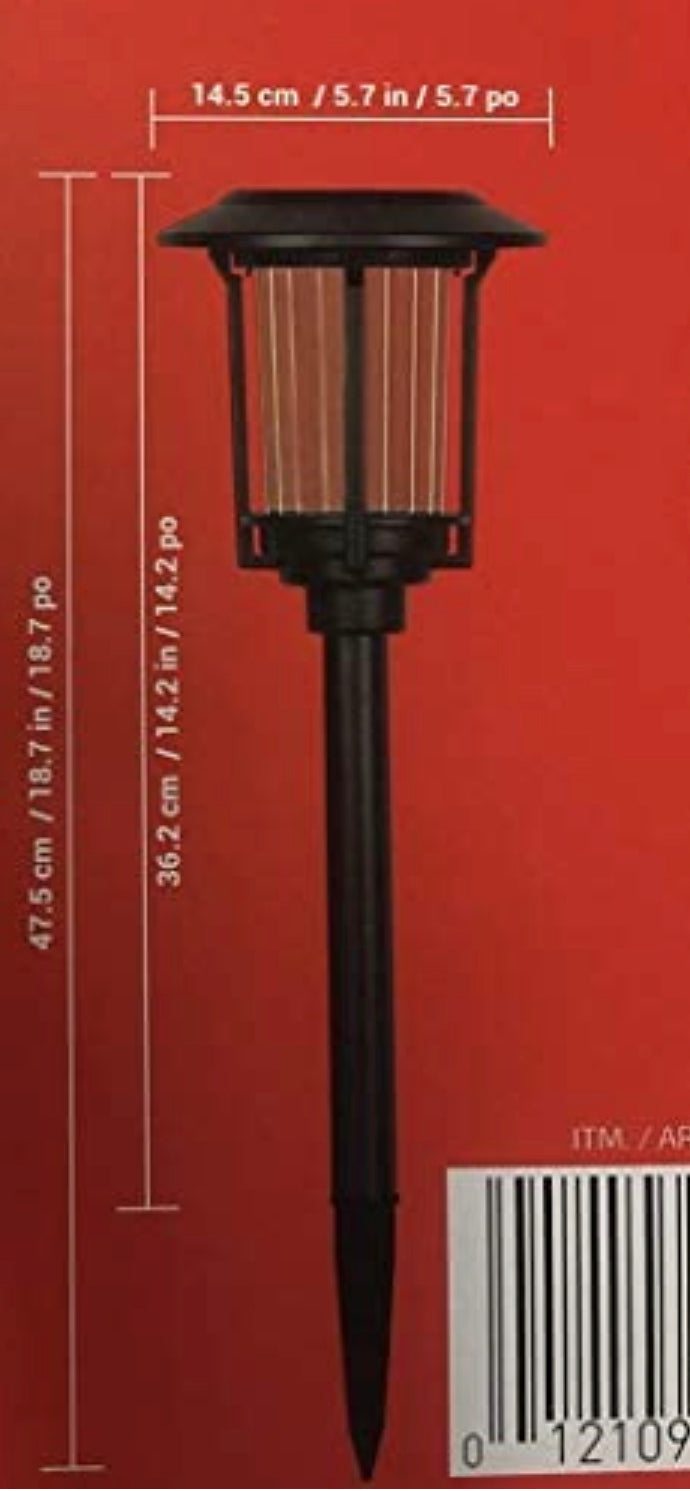 Lot de 6 lampes solaires LED Lighteme pour allées, 10 lumens