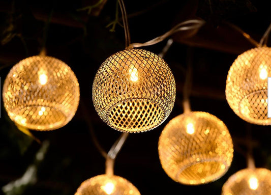 Guirlande lumineuse à DEL intégrée en métal Lighteme d'intérieur de 3,6 m (10 lumières) 