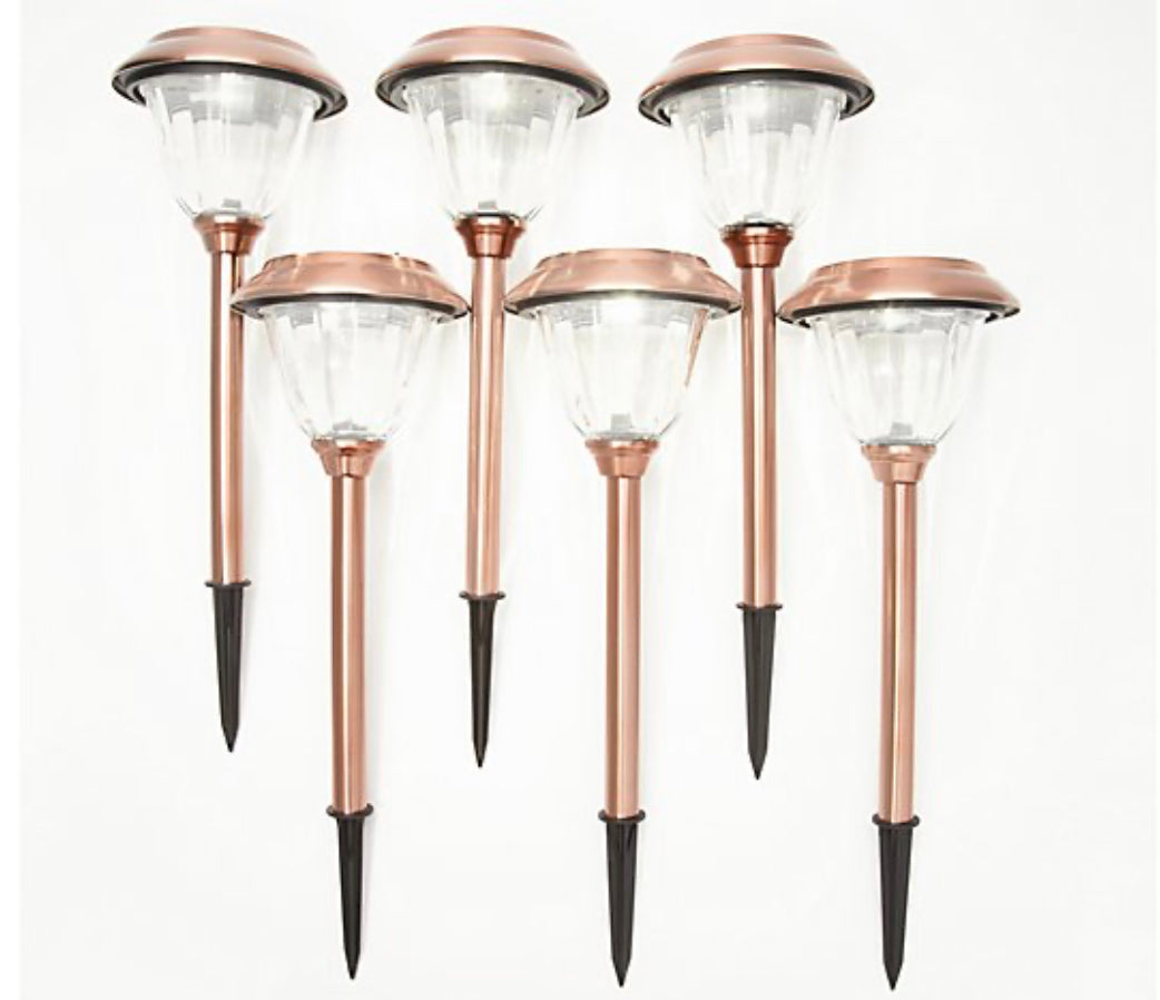 Lampes solaires LED Lighteme pour allées, nouveau modèle, lot de 8 