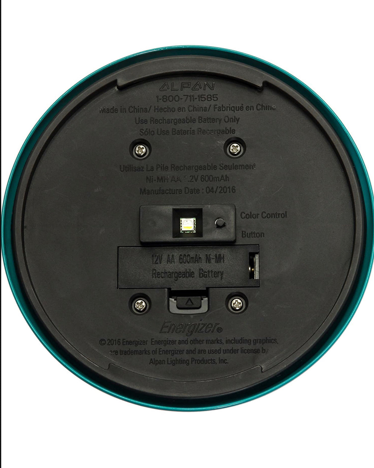 Lighteme 10er-Pack Solar-LED-Wegeleuchten für den Außenbereich, Edelstahl (Türkis)