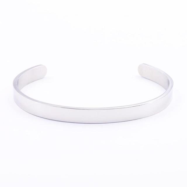 Ihrtrade "Keep Fucking Going" Inner Engraved Inspirational Cuff Bracelet Bangle,Garden Light Solar