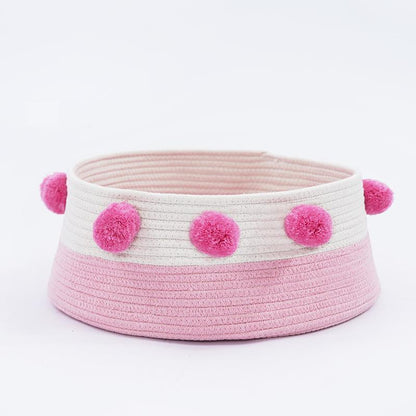 Nid pour chat en seau à pompons style nordique Lighteme (5 couleurs)