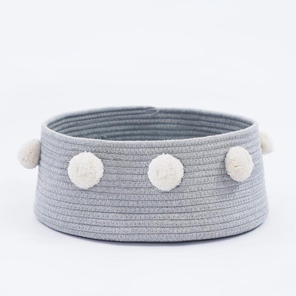 Nid pour chat en seau à pompons style nordique Lighteme (5 couleurs)