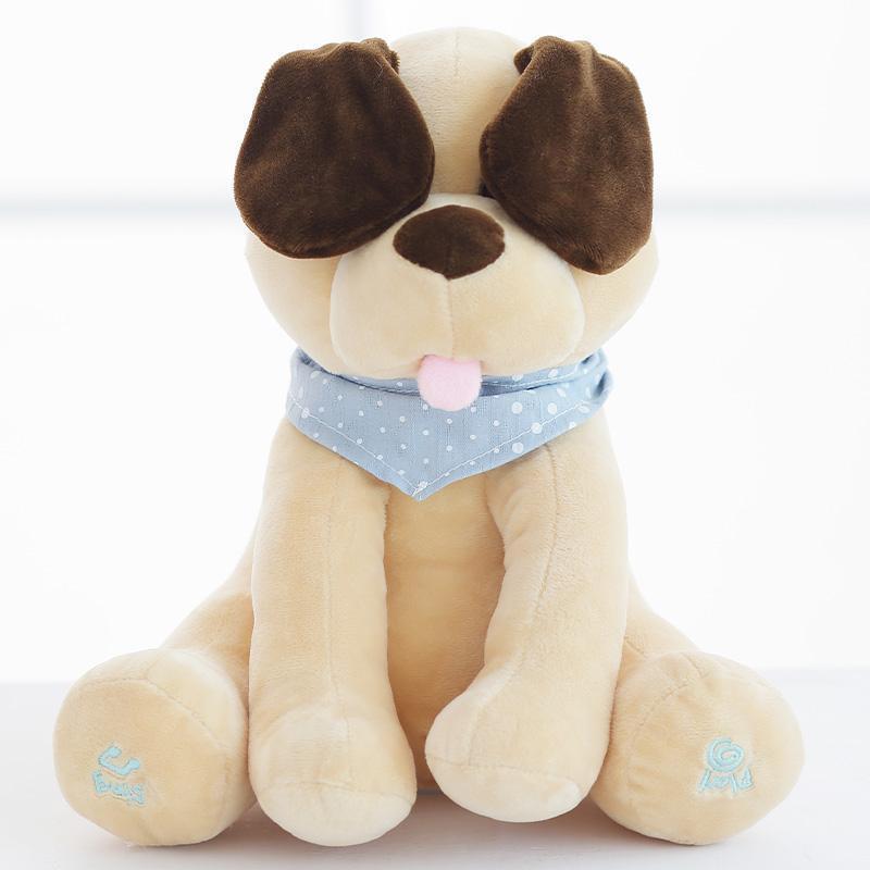 Peluche Chiot Animé Lighteme Peek-a-Boo Parlant et Chantant [Édition Limitée]