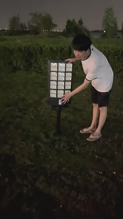 Lighteme 3000W Solar Street Light, 180000 Lumens Dusk to Dawn Street Lights Solar Powered Motion Sensor