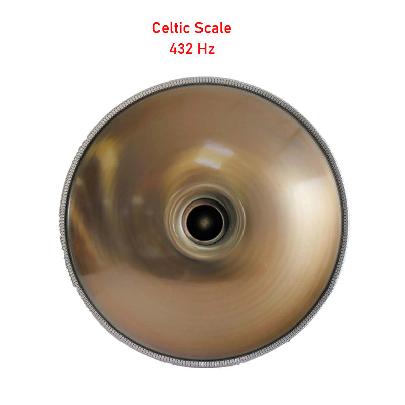 Customized Mountain Rain 22 Inch 12 Notes Stainless Steel Handpan Drum, Kurd  Celtic Scale D Minor, Available in 432 Hz and 440 Hz, High-end Percussion Instrument