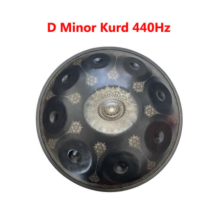 22 In 9 Note Nitride Steel Handpan Drum Kurd Celtic Scale D Minor In 432  440 Hz – LIGHTEME