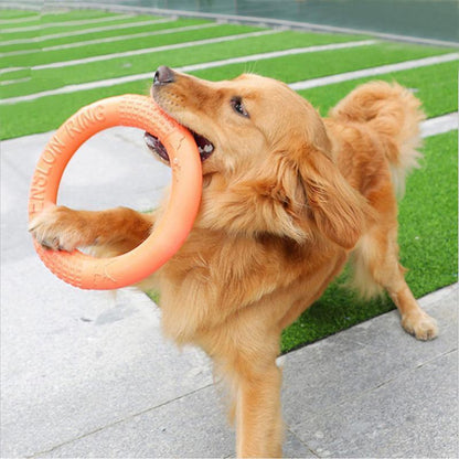 Lighteme Dog EVA Flying Discs Pet Training Ring Interactive Training Dog Toy (3 colors & 2 sizes)