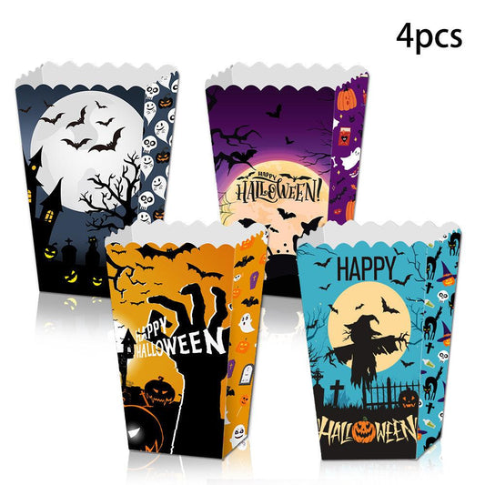 Lighteme 4-teilige Halloween-Popcornboxen