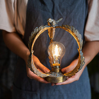 Lampe de nuit rétro en fer Lighteme