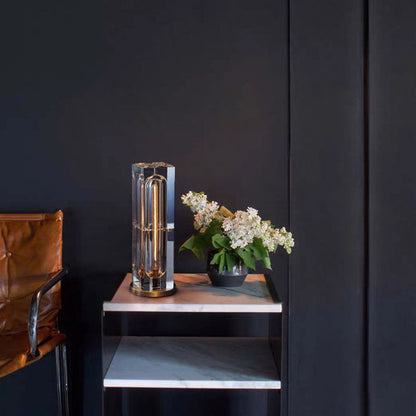 Lampe de table carrée en cristal Lighteme