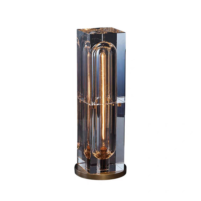 Lampe de table carrée en cristal Lighteme