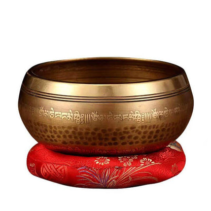 Tibetan / Nepal Handmade Singing Bowl Set - Stick, Cushion 7 Chakra Singing Bowl Set - HLURU.SHOP
