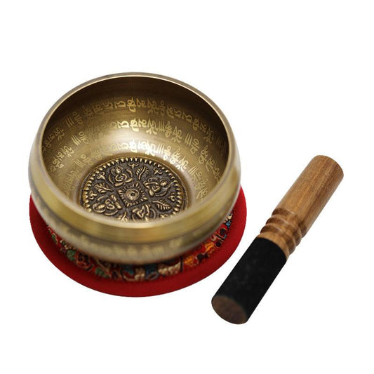 Tibetan Singing Bowl Himalayan Singing Bowls Meditation Relaxation Copper Sound Bowl - HLURU.SHOP
