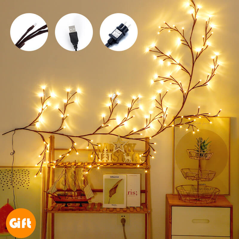 Guirlande lumineuse en rotin Lighteme Branch