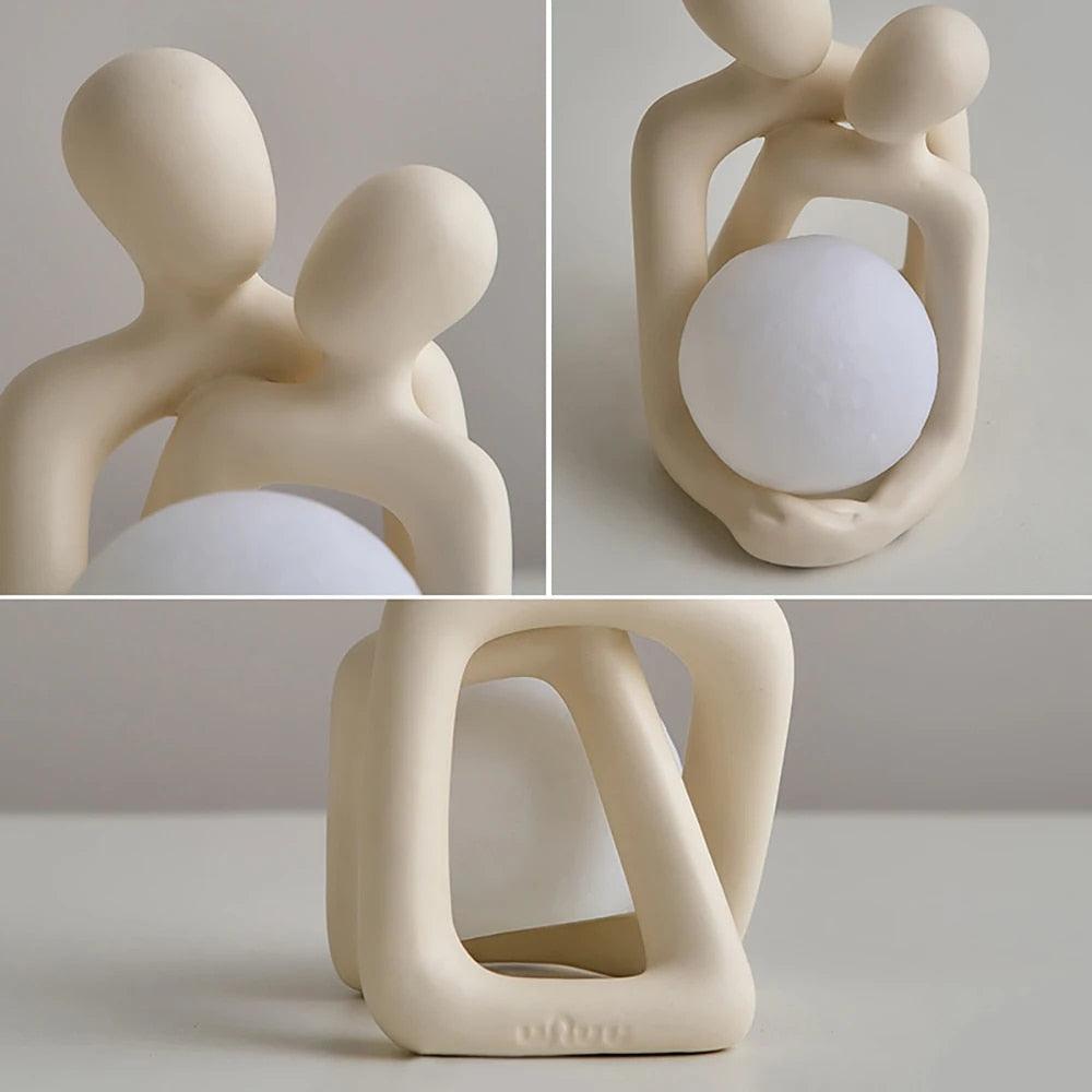 Sculpture de couple de style nordique Lighteme