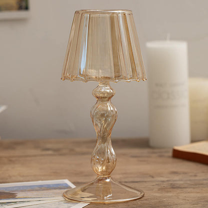 Bougeoir en verre vintage Lighteme