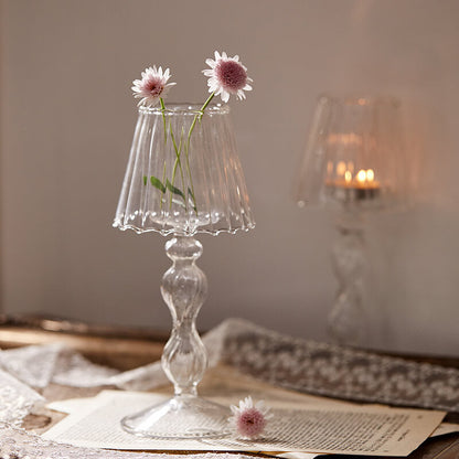 Bougeoir en verre vintage Lighteme
