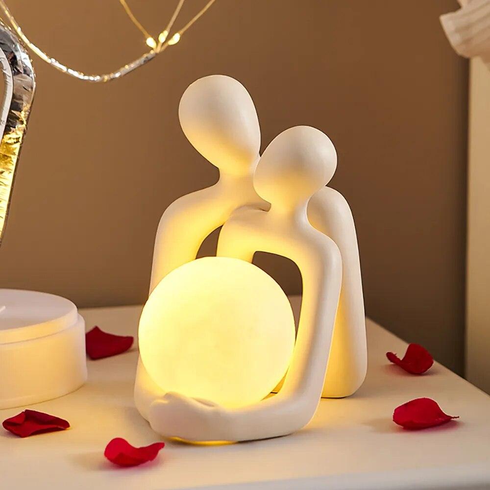 Sculpture de couple de style nordique Lighteme