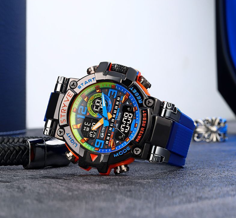 Montre tactique étanche fonctionnelle colorée TWS