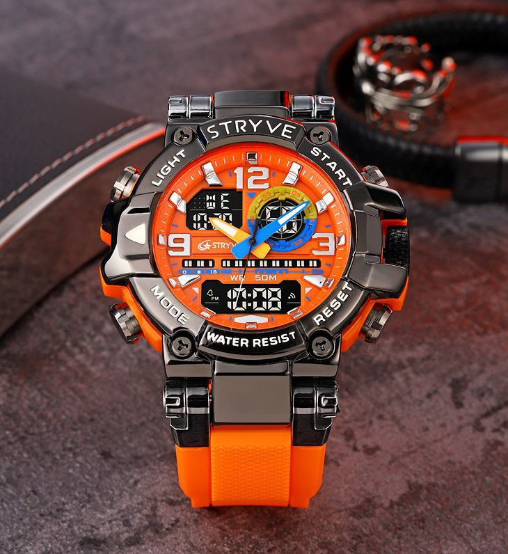 Montre tactique étanche fonctionnelle colorée TWS