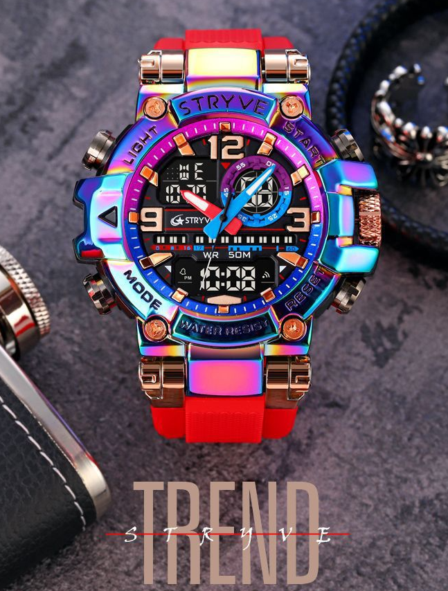 Montre tactique étanche fonctionnelle colorée TWS