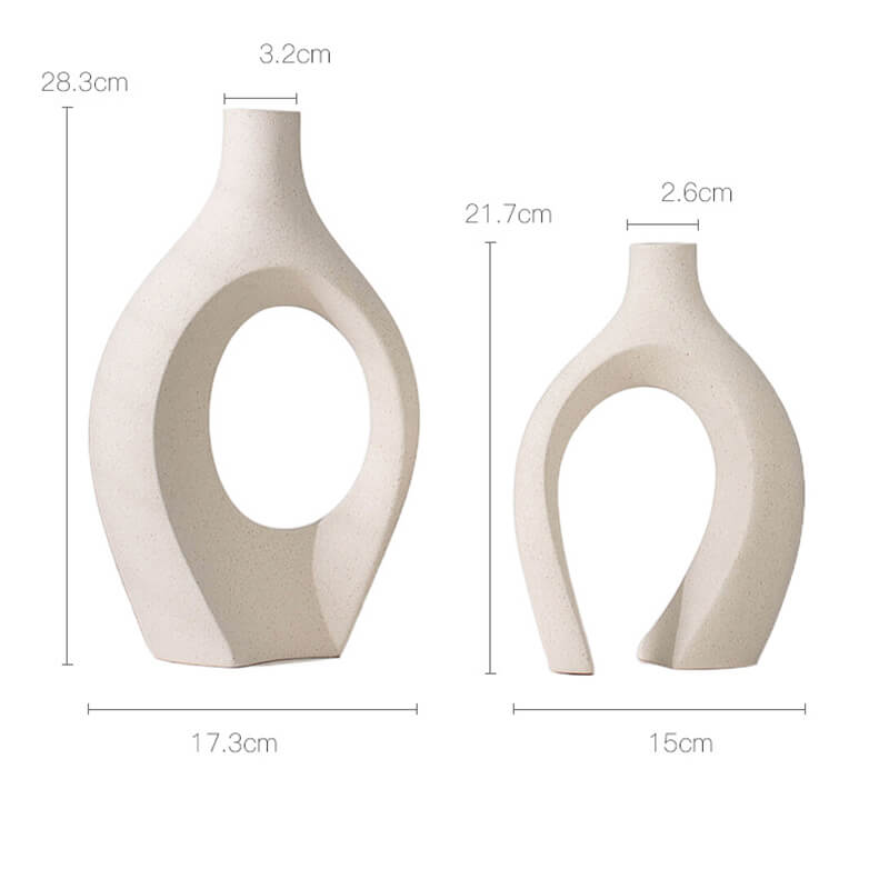 Vase créatif en céramique blanche Lighteme pour la décoration intérieure