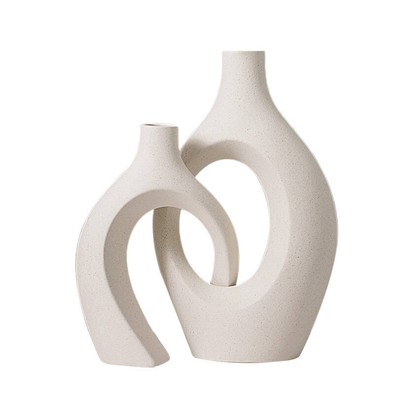 Vase créatif en céramique blanche Lighteme pour la décoration intérieure