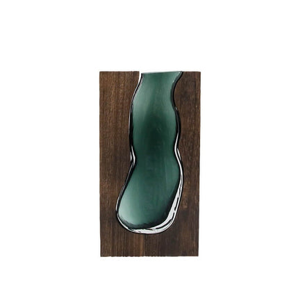 Lighteme Holzhalter Glasvase