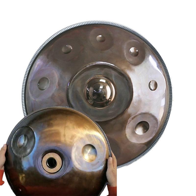 Lighteme Customized D3 Minor Master Version / Standard Version High-end Stainless Steel Handpan Drum, Available in 432 Hz and 440 Hz, 22 Inch 9/10/12/13/14/15/16 Notes Professional Performances