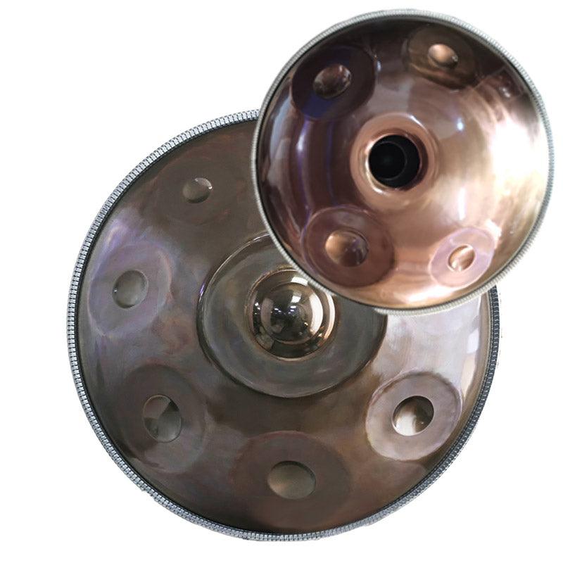 Lighteme Customized D3 Major Master Version / Standard Version High-end Stainless Steel Handpan Drum, Available in 432 Hz and 440 Hz, 22 Inch 9/10/12/14 Notes Professional Performances