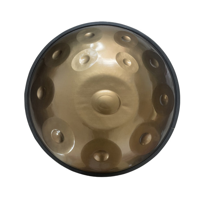 Lighteme Handpan Drum 22 Inch 12 Notes Kurd Scale C Major ( Kurd D Minor ) High-end Stainless Steel Percussion Instrument, Available in 432 Hz and 440 Hz