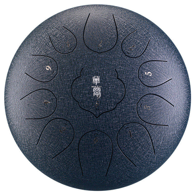 Lighteme Huashu Carbon Steel Tongue Drum 10 Inches 11 Notes F Key Percussion Instrument