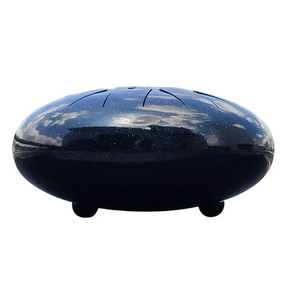 AS TEMAN Steel Tongue Drum | Starry Sky Series Tanktrommel für Yoga & Meditation mit Geschenkset | Schwarz mehrere Größen