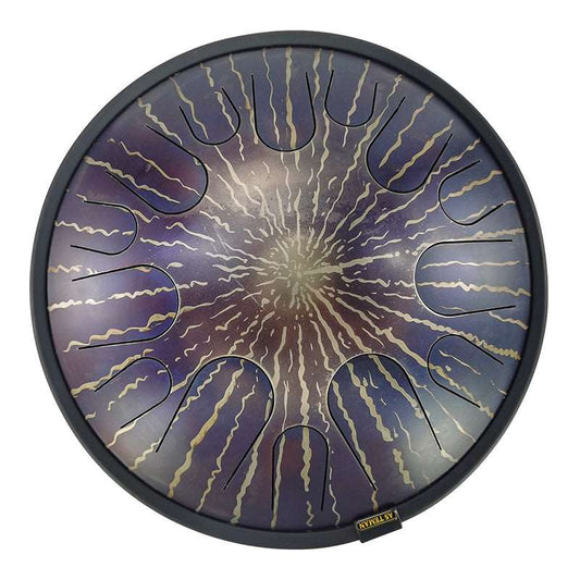 LightemeSteel Tongue Drum | Stars Universe Series Tank Drum for Yoga & Meditation with gift set | 14 Inch 14 Notes Purple