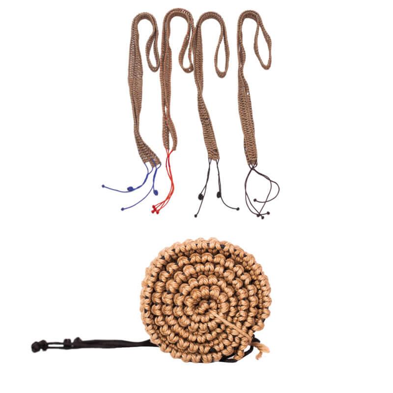Lighteme Hand Braided Decorative Rope For Handpan Drums - Hemp on the outside, Nylon on the inside