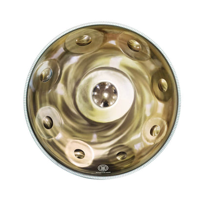 Lighteme Custom D3 Master Version / Standard Version High-end Handpan Drum de acero inoxidable, disponible en 432 Hz y 440 Hz, 22 pulgadas 9/10/11/12/13 Notas Actuaciones profesionales