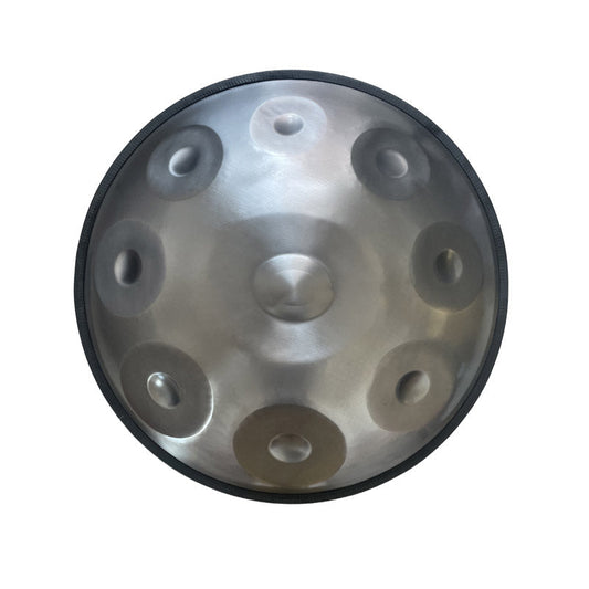 Lighteme Mini Handpan High-end Stainless Steel Handmade in Kurd Scale G Minor 9 Notes 18 Inches, Available in 432 Hz and 440 Hz