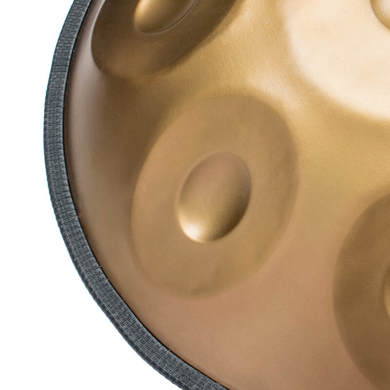 AS TEMAN Handpan Pure Golden 9 Notes | CUSTOM SCALE | Hangdrum with gift set